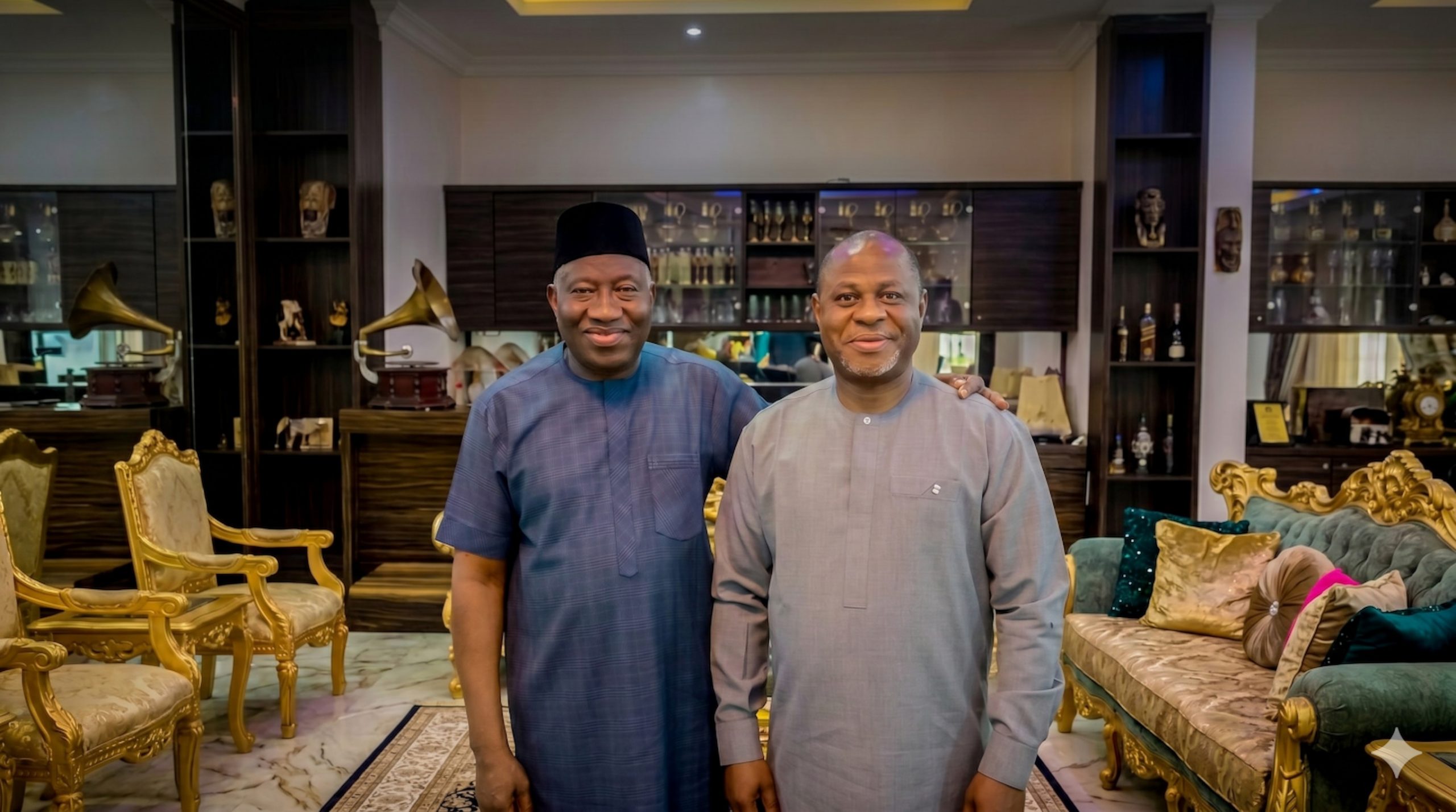 With President Jonathan 1